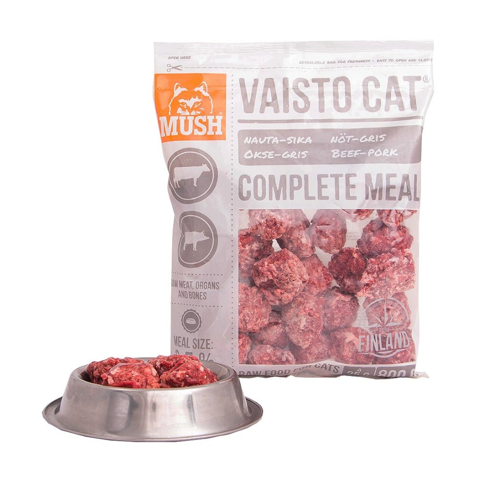 Frozen Vaisto White Pork & Beef Raw Cat Food - Image 2