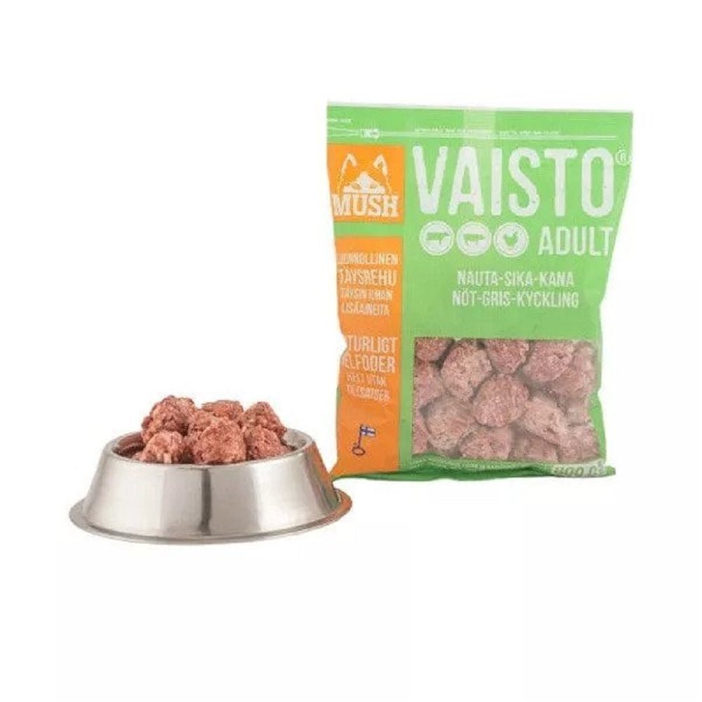Frozen Vaisto Beef, Pink Pork & Chicken Raw Dog Food - Image 3