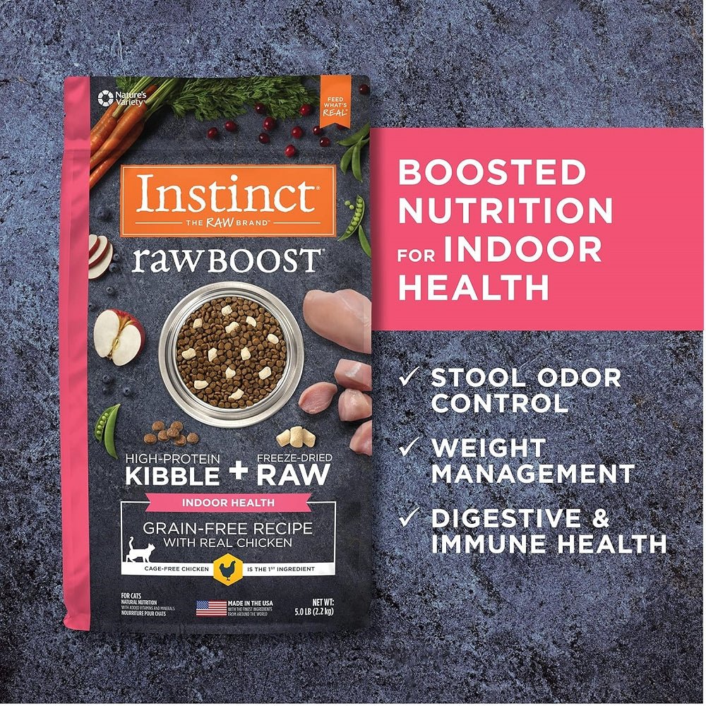 Raw Boost Indoor Health Grain Free Kibble Cat Dry Food - Chicken - Image 5