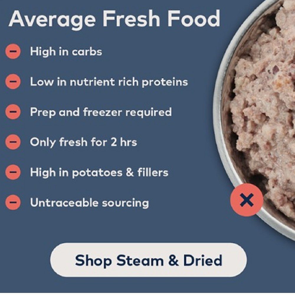 Steam & Dried - Grass-Fed Lamb With Green Vegetables Dog Food - Image 9