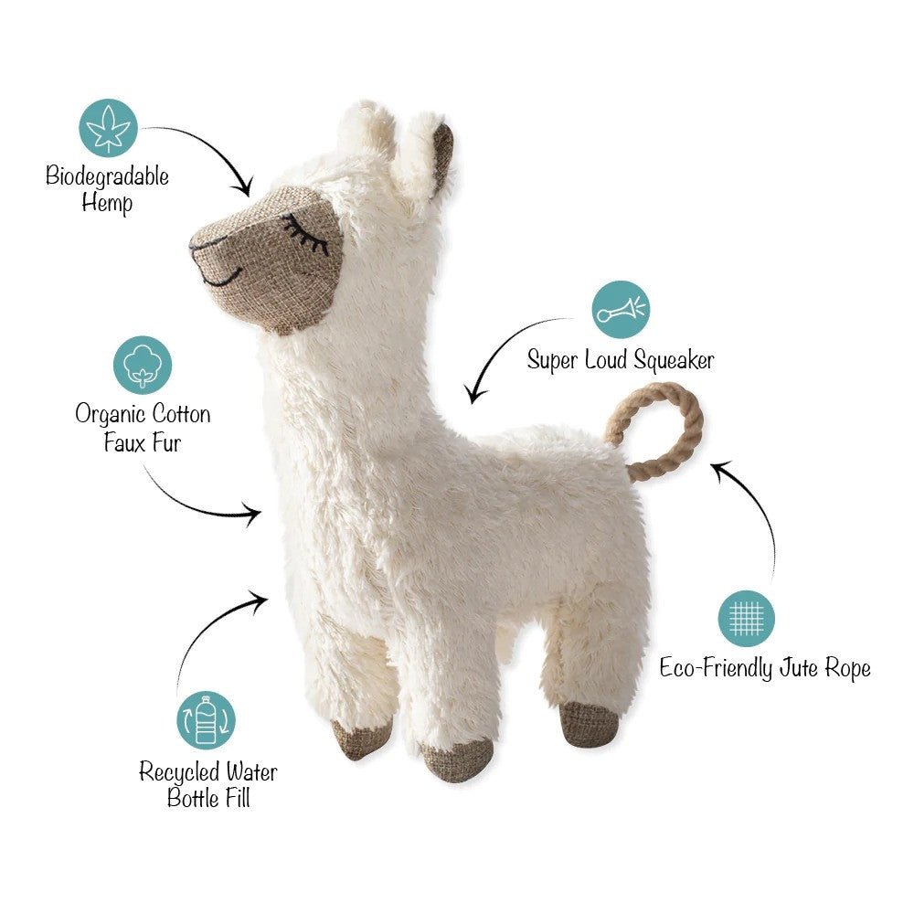Earth Friendly Fleeced To Meet You Dog Plush Toy - Image 2