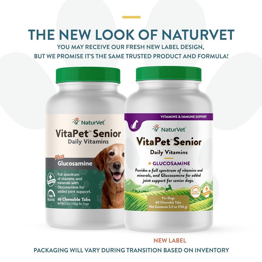 VitaPet Senior Daily Vitamins Plus Glucosamine Dog Chewable Tablets - Image 2
