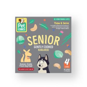 Frozen Fresh Human-Grade Gently Cooked Kangaroo Senior Dog Food