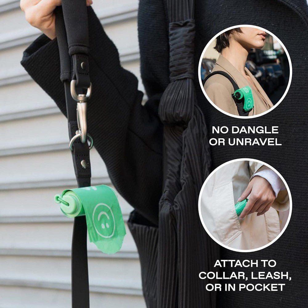 Dog Poop Bag Dispenser with 15 Poop Bags - Image 2
