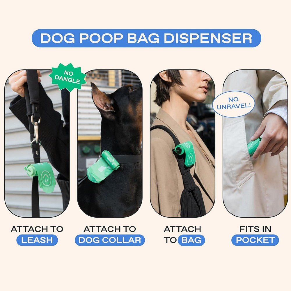 Dog Poop Bag Dispenser with 15 Poop Bags - Image 3