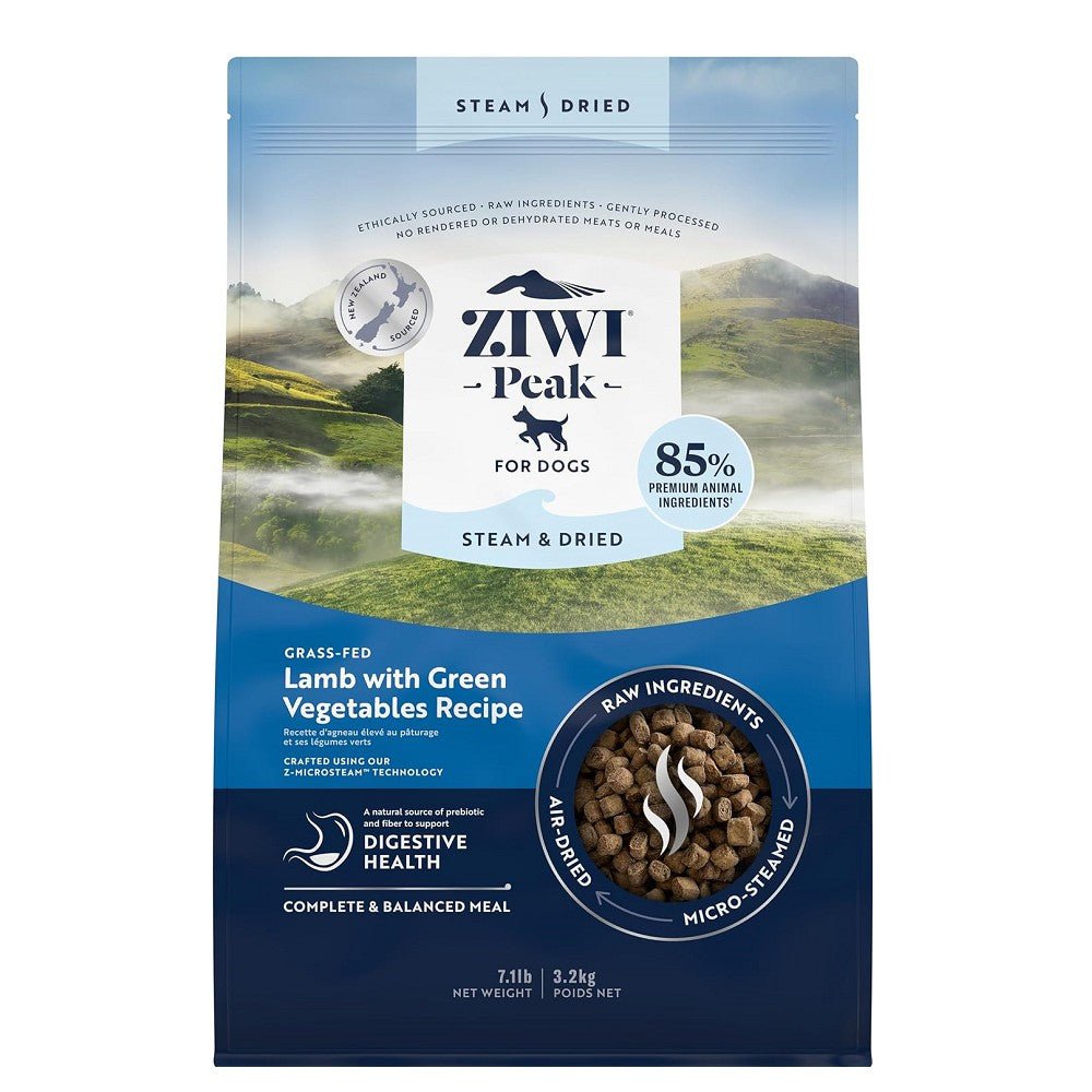 Steam & Dried - Grass-Fed Lamb With Green Vegetables Dog Food - Image 2