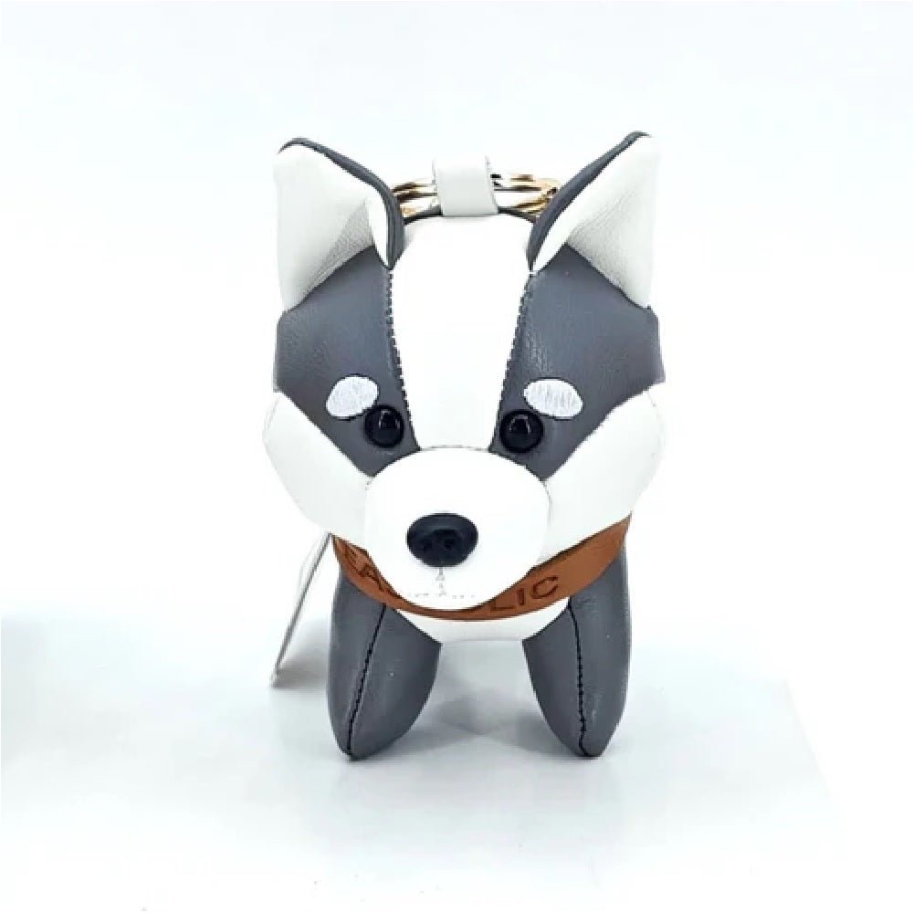 Husky Leather Charm (Brown/Black) - Image 5