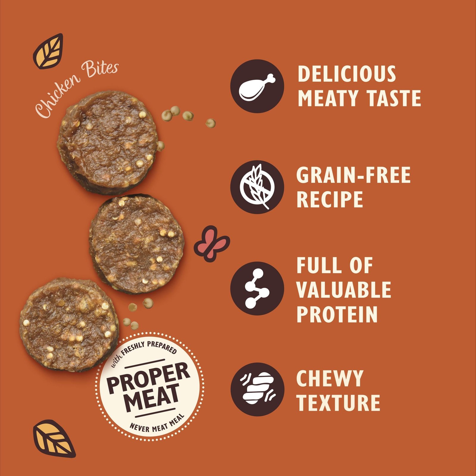 Chomp-Away Chicken Dog Jerky Treats - Image 2