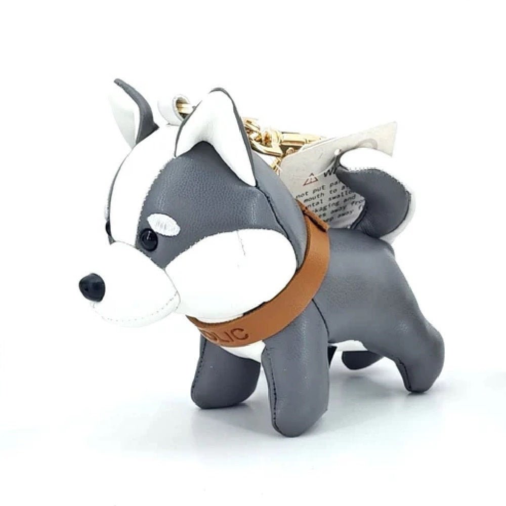 Husky Leather Charm (Brown/Black) - Image 6