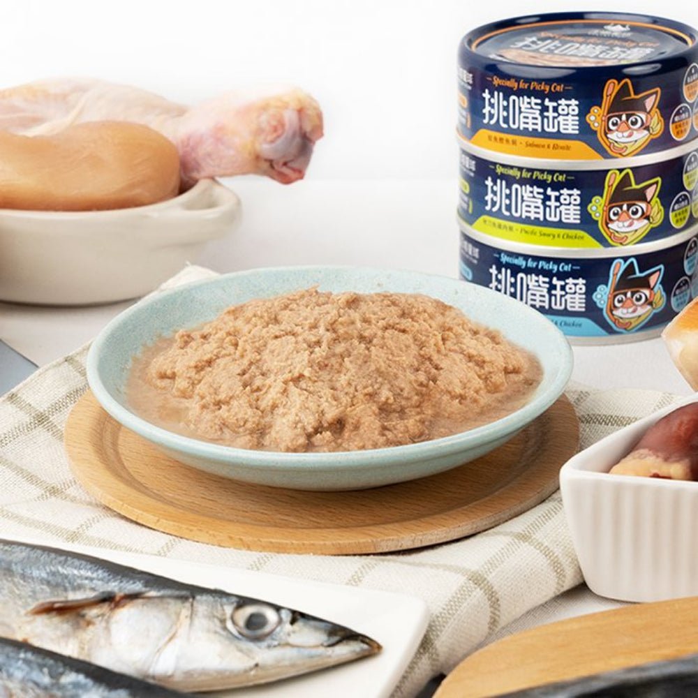 Specially for Picky Cat - Pacific Saury & Chicken Complete Balanced Cat Can - Image 3
