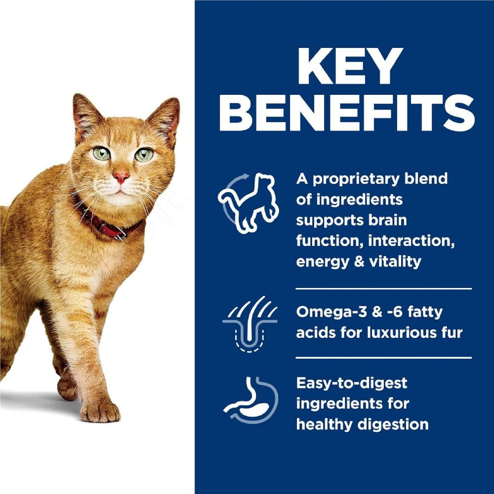 Science Diet - Specialty Senior Vitality Chicken & Brown Rice Adult 7+ Cat Dry Food - Image 4