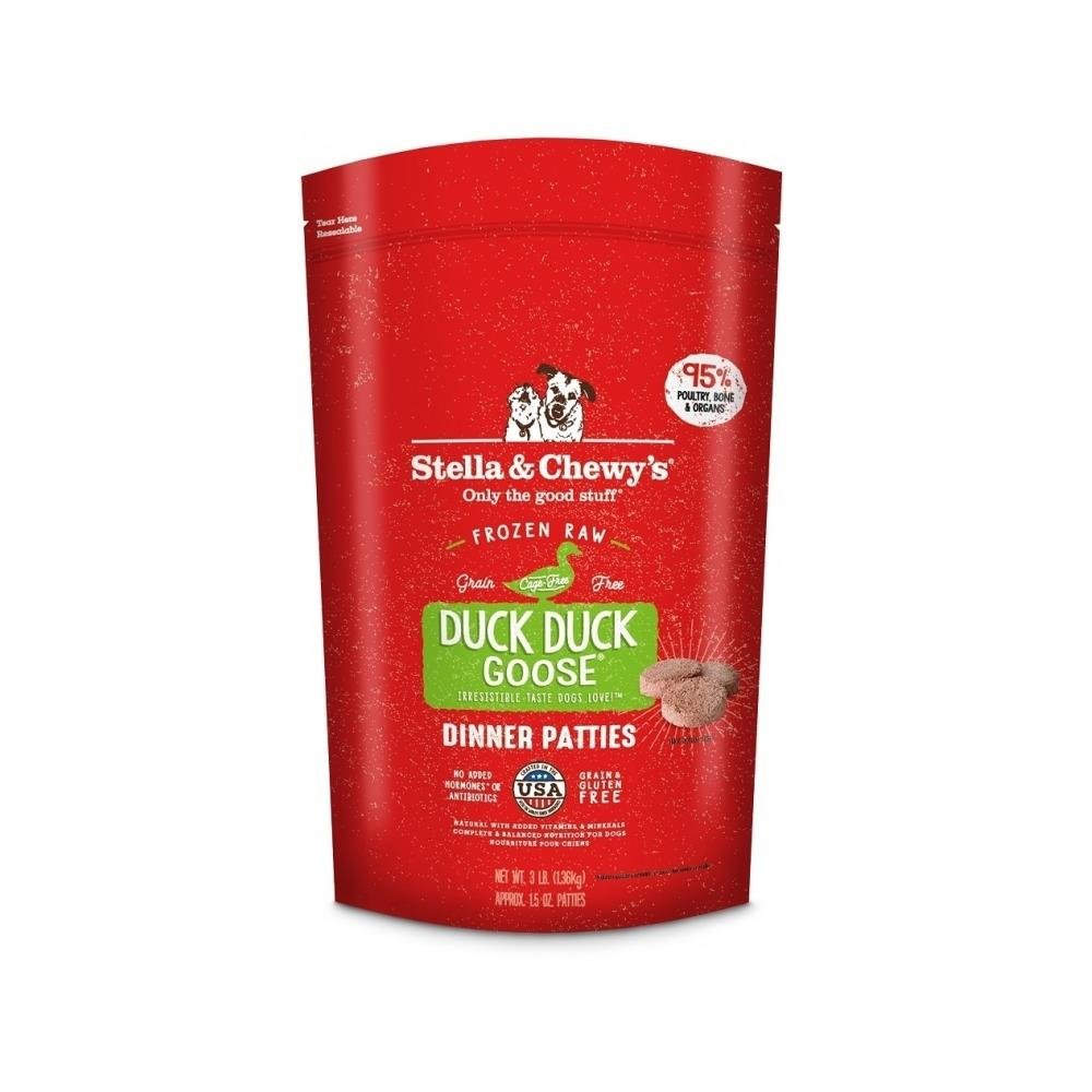 Stella & Chewy's Raw Frozen - Frozen Raw Duck & Goose Dinner Patties Dog Food 12 lb