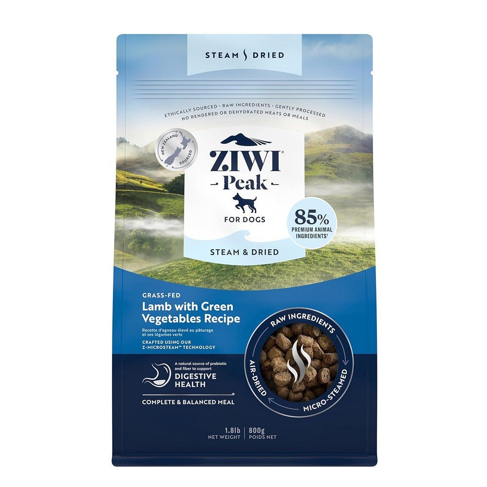 Steam & Dried - Grass-Fed Lamb With Green Vegetables Dog Food - Image 3