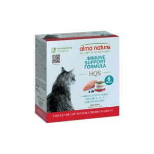 HQS Supportive Immune Support Formula -  Chicken Recipe With Blueberry In Gravy Adult Cat Food