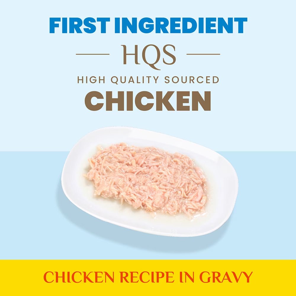 HQS Supportive Indoor Formula - Chicken Recipe In Gravy Adult Cat Food - Image 2