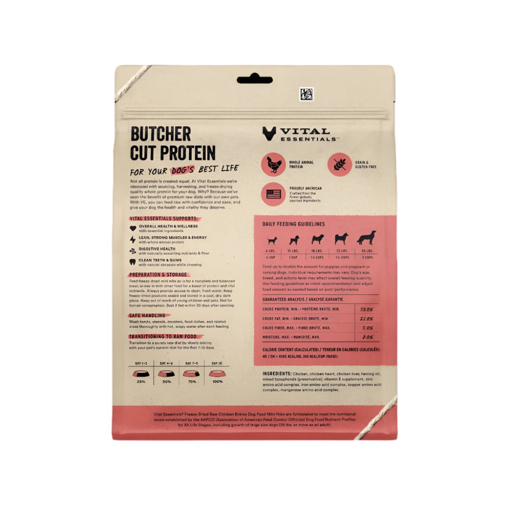 Freeze Dried Raw - Chicken Entree Mini Nibs Dog Food - Image 2
