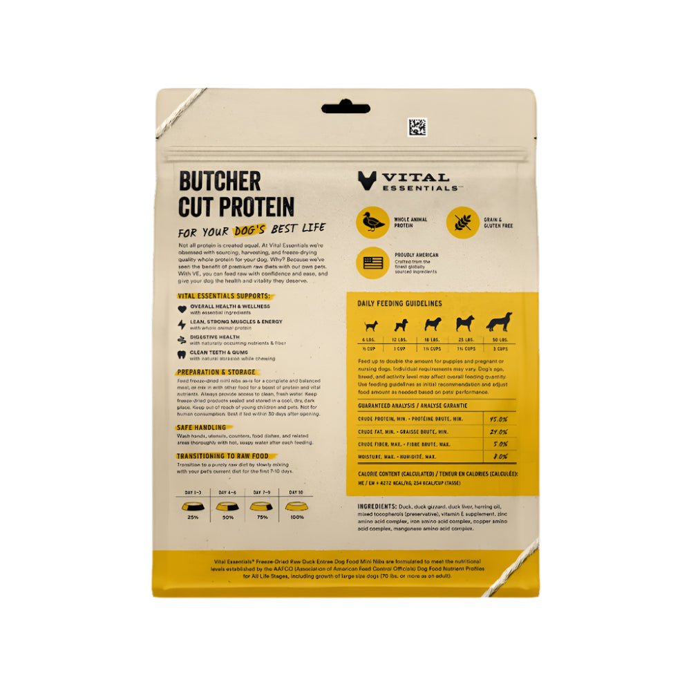 Freeze Dried Raw - Duck Entree Mini Nibs Dog Food - Image 2