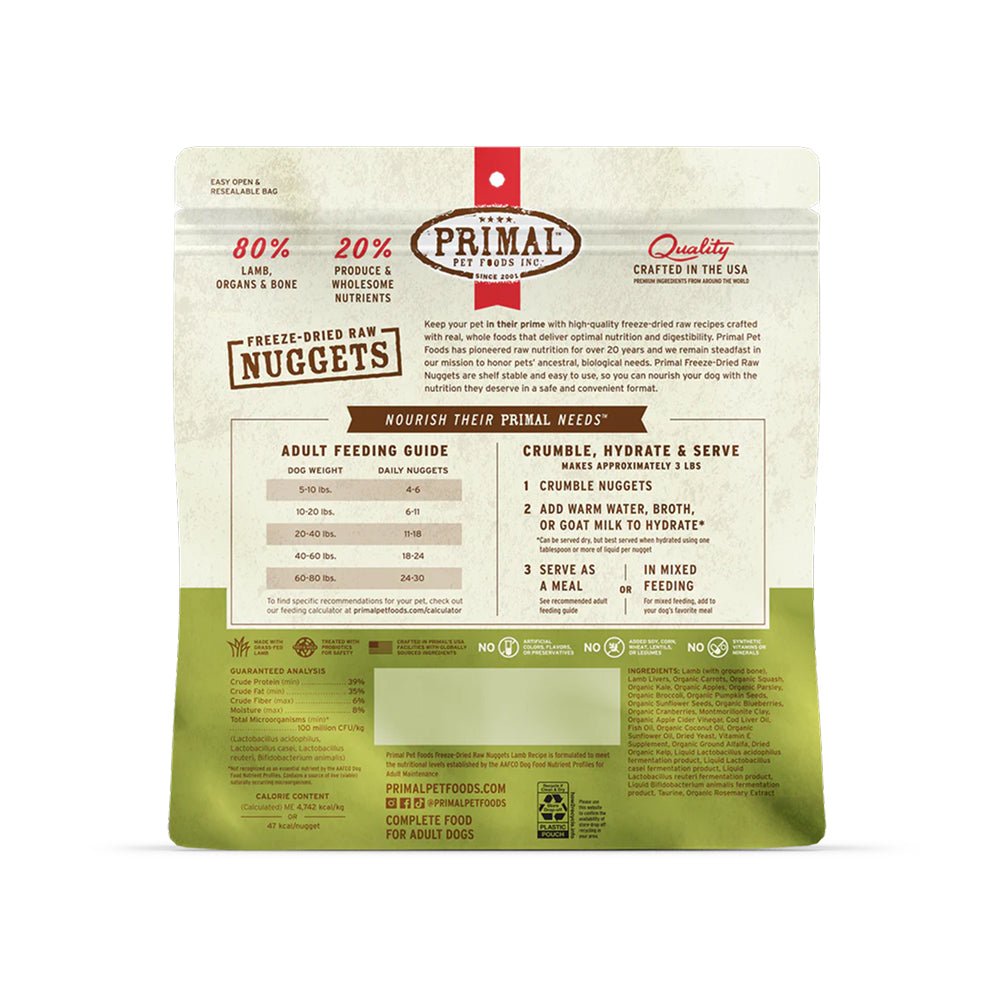 Freeze Dried Lamb Nuggets Dog Food - Image 3