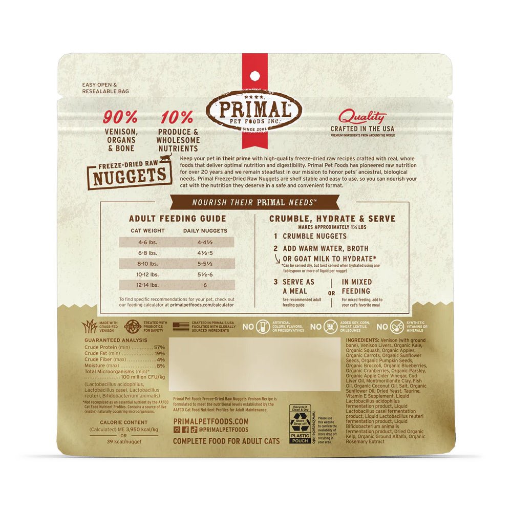 Freeze Dried Venison Nuggets Cat Food - Image 3