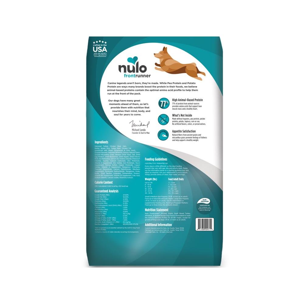 FrontRunner Small Breed Adult Turkey, Whitefish & Quinoa Dog Dry Food - Image 2