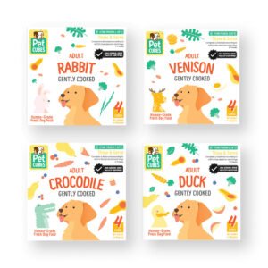 Frozen Fresh Human-Grade Gently Cooked Variety Set 2 Adult Dog Food