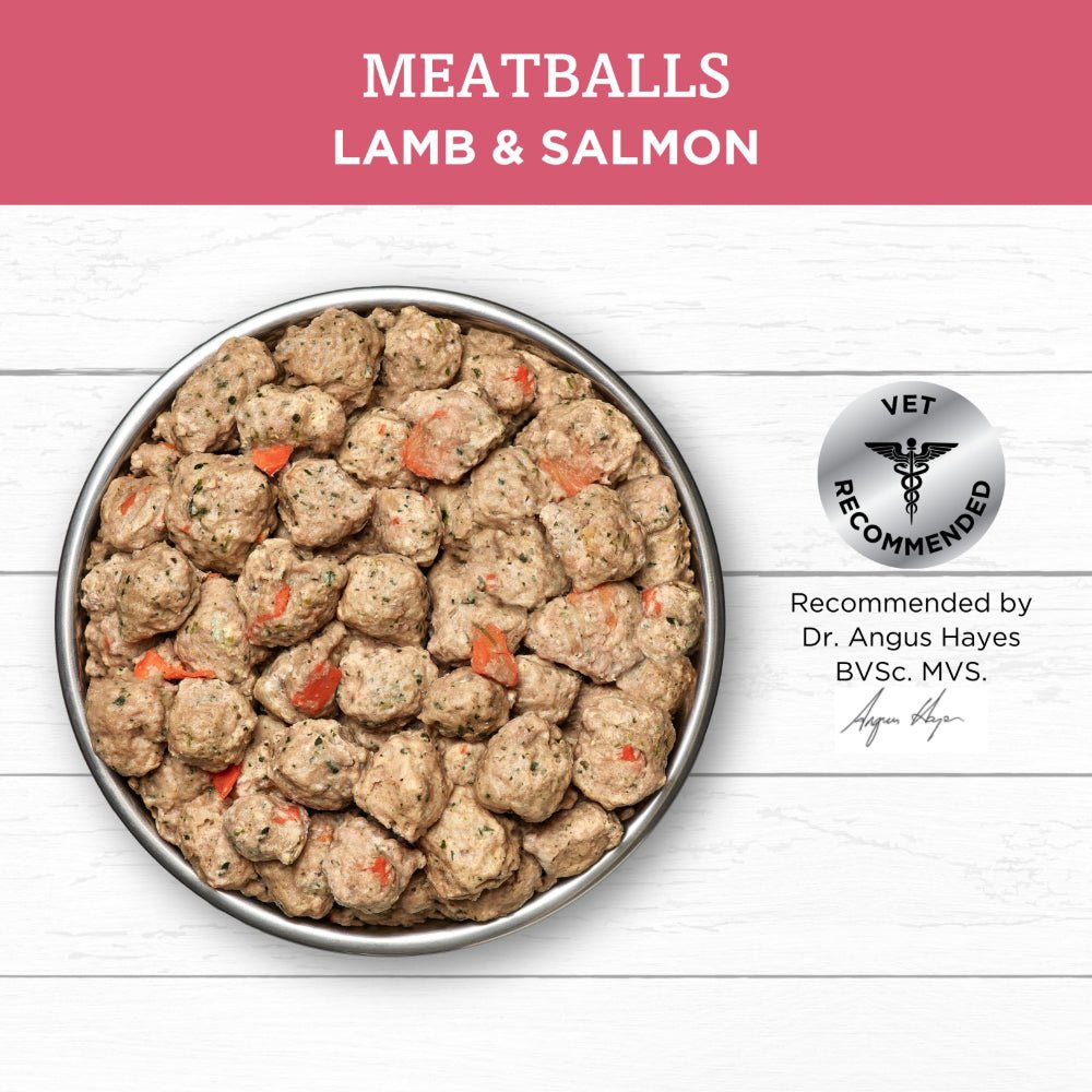 Frozen - Grain Free Lamb & Salmon Meatballs for Adult Dog - Image 3