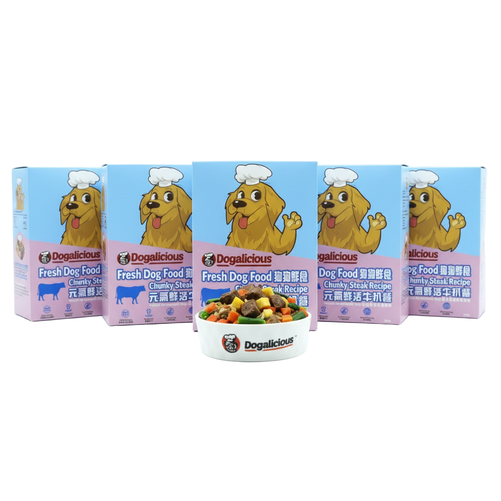 Dogalicious - Frozen Fresh Made Chunky Steak Recipe Dog Food - Image 2