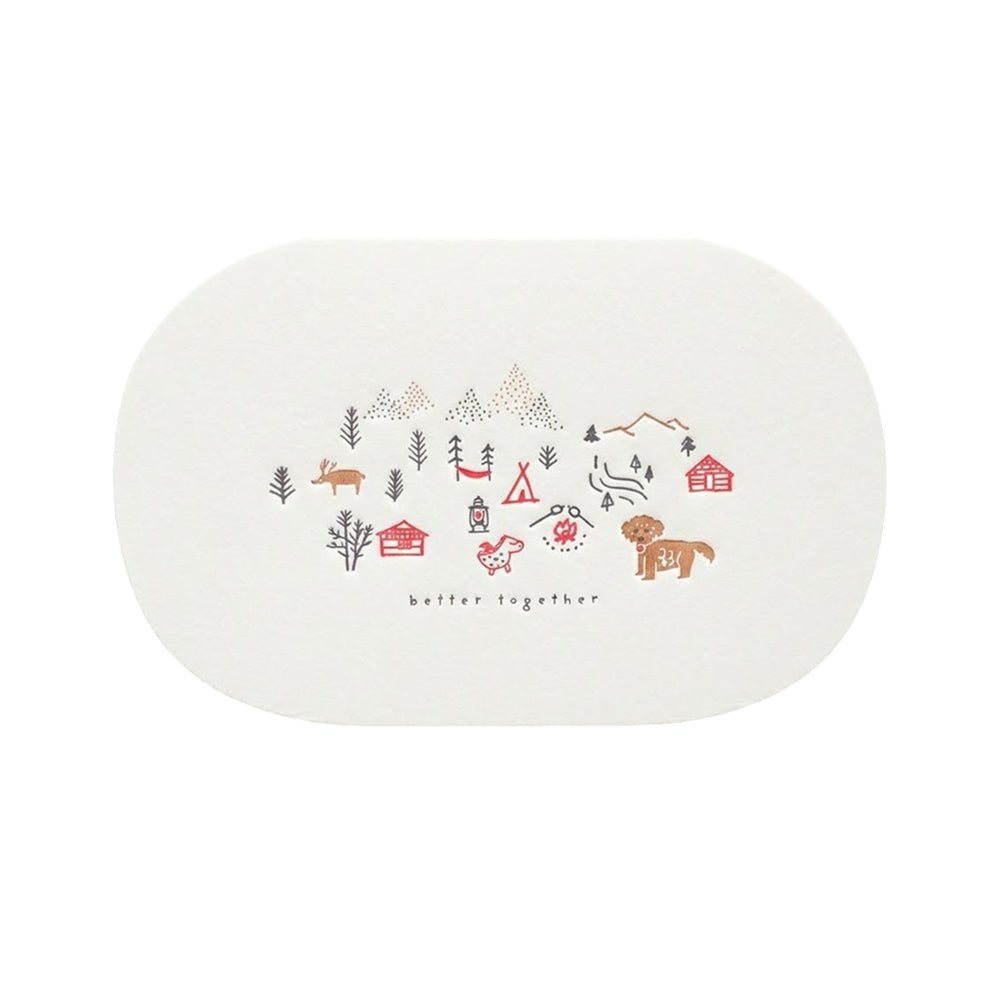 Happy Paws Letterpress Greeting Card - Image 4