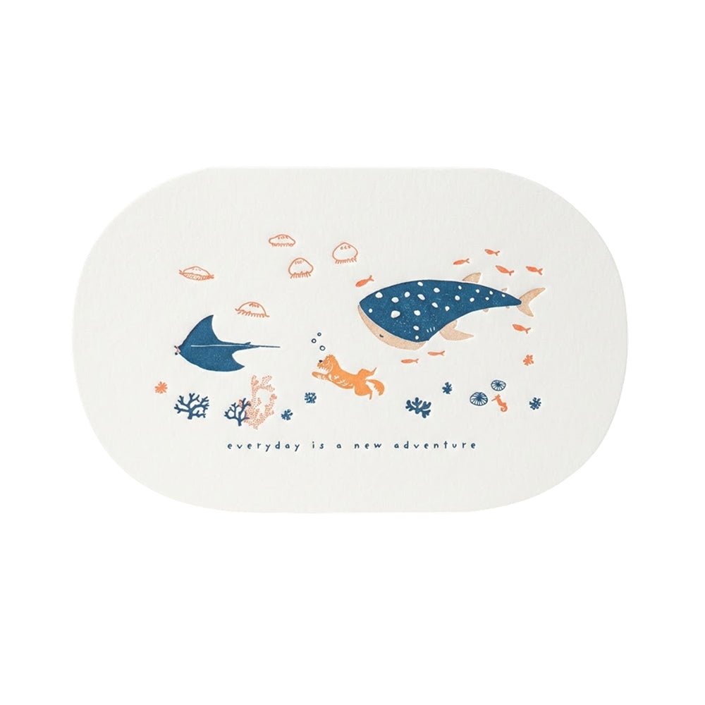 Happy Paws Letterpress Greeting Card - Image 3