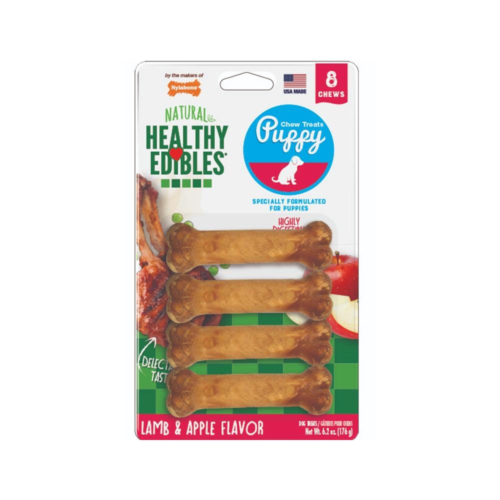 Nylabone - Healthy Edibles Puppy Lamb & Apple Dog Dental Chews X-Small