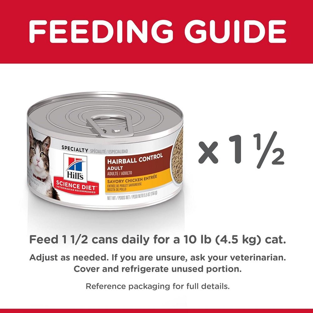 Science Diet - Adult Hairball Control Savory Chicken Entrée Cat Wet Food - Image 8