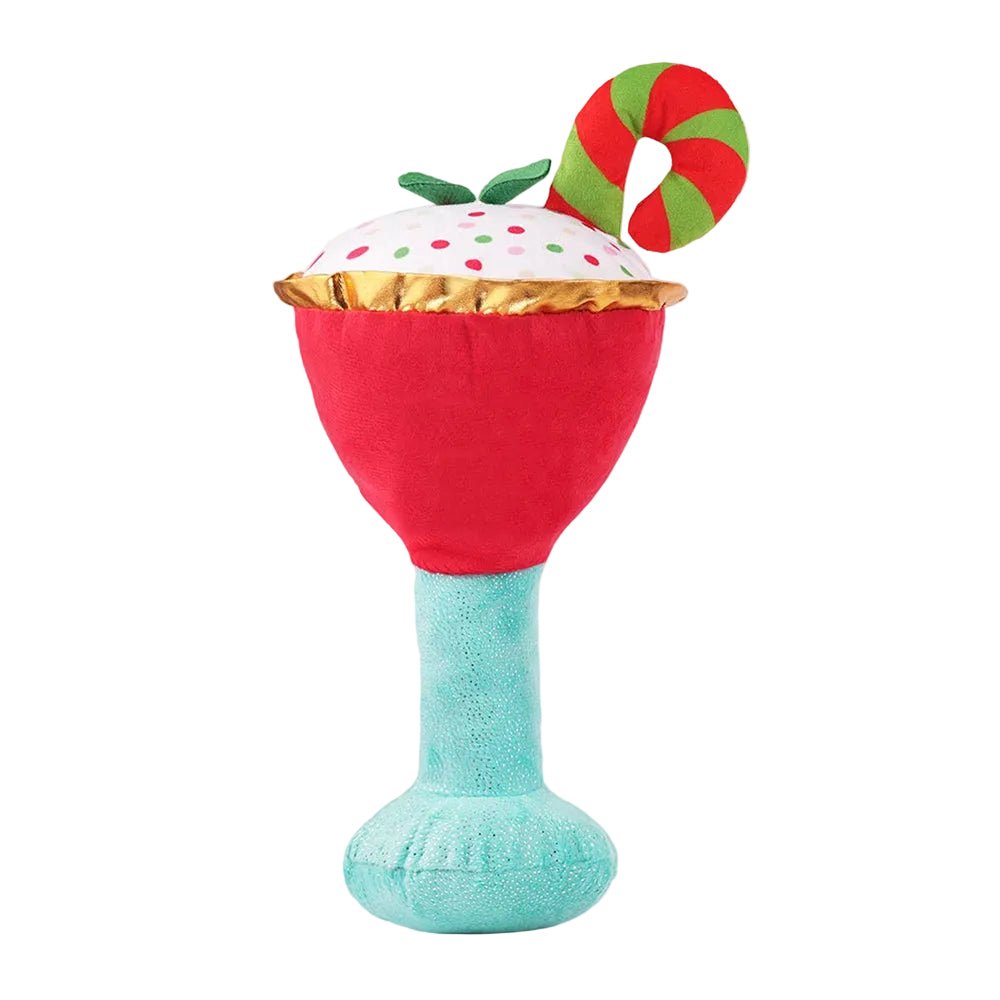 Happy Woofmas - Peppermint Martini Dog Plush Toy - Image 3