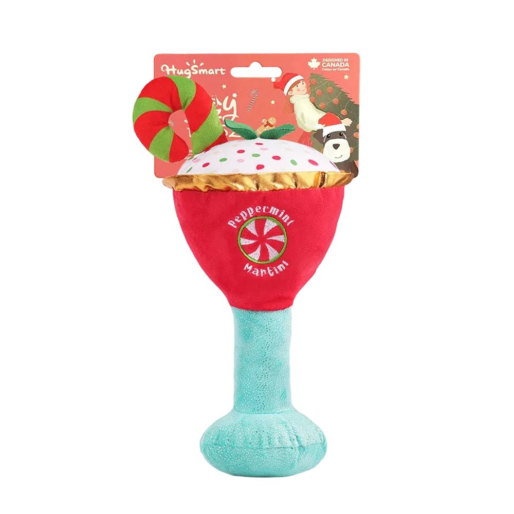 Happy Woofmas - Peppermint Martini Dog Plush Toy