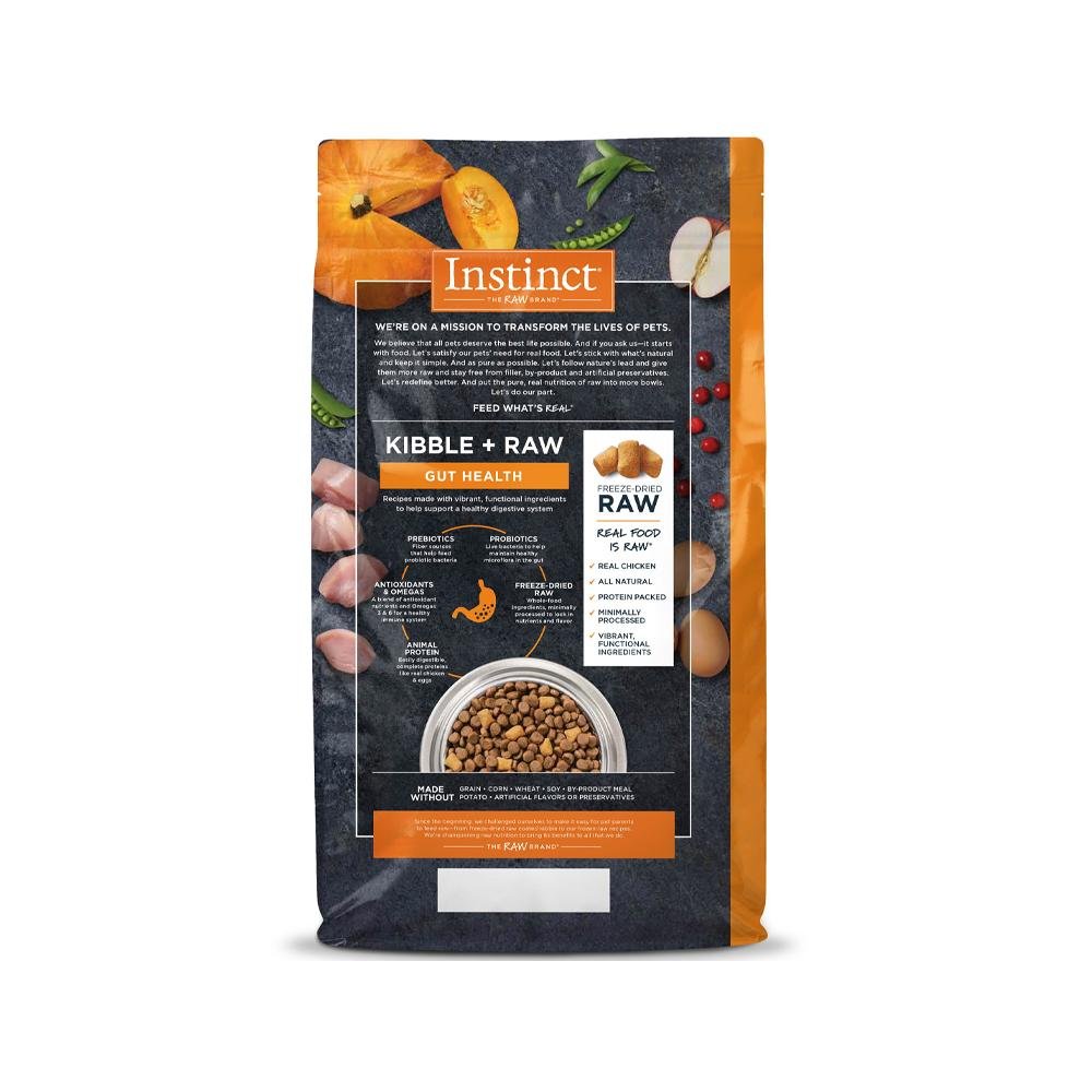 Raw Boost Gut Health Grain Free Kibble + Raw Adult Dog Dry Food - Chicken - Image 7
