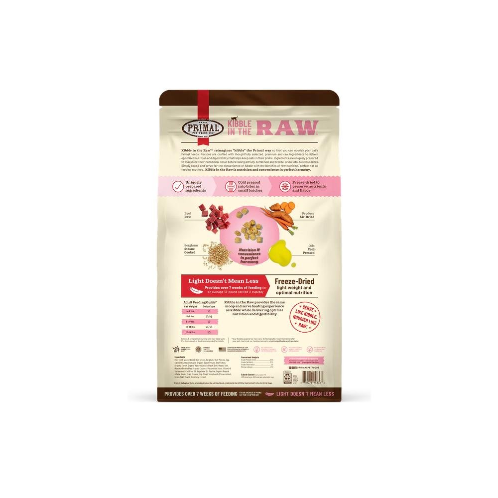 Kibble In The Raw - Freeze Dried Beef Cat Food - Image 2