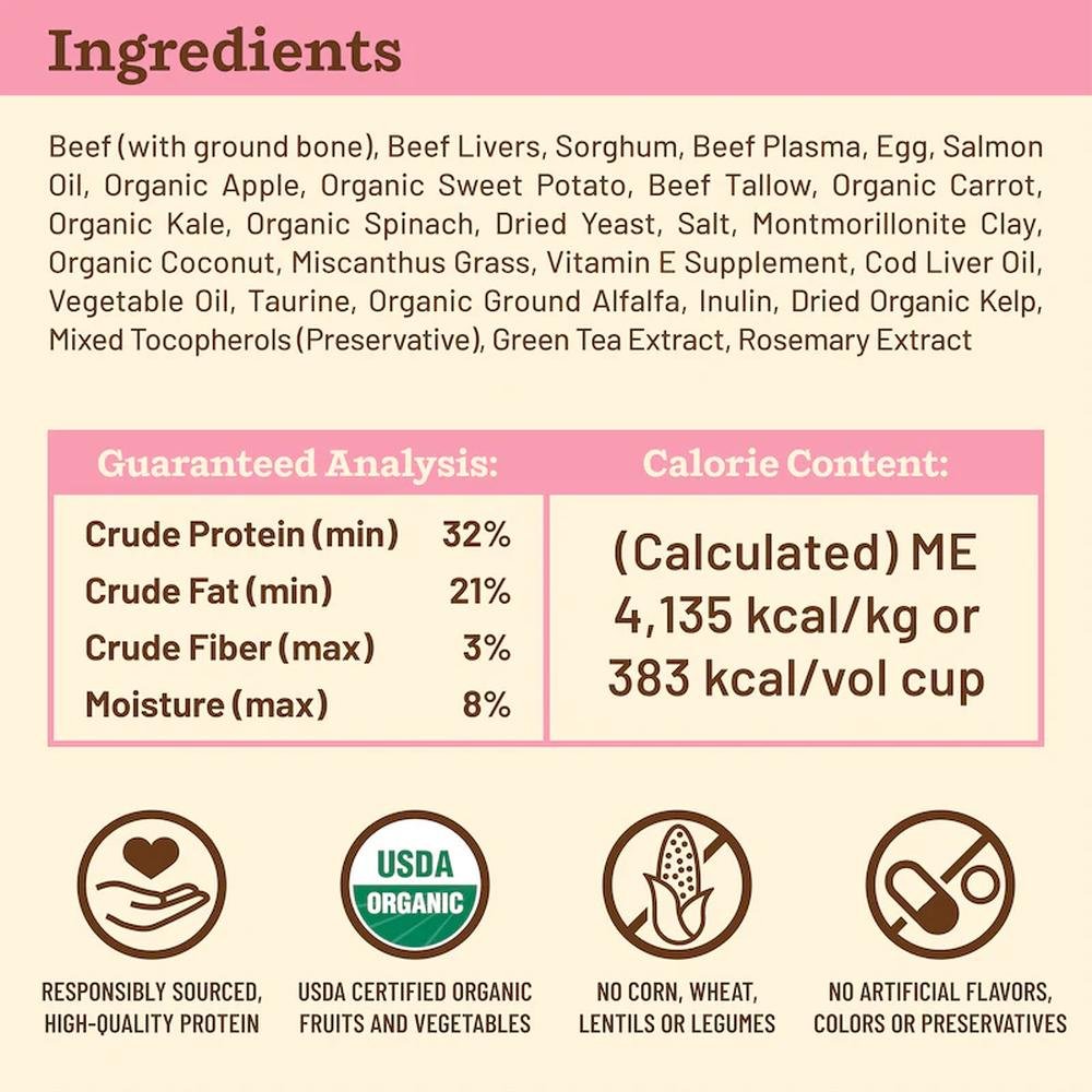 Kibble In The Raw - Freeze Dried Beef Cat Food - Image 5