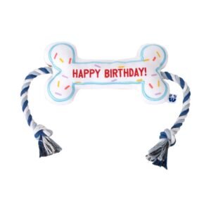 Birthday Bone Dog Plush Toy