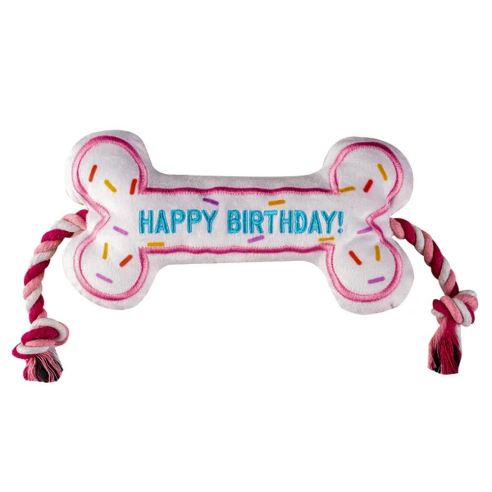 Birthday Bone Dog Plush Toy - Image 3