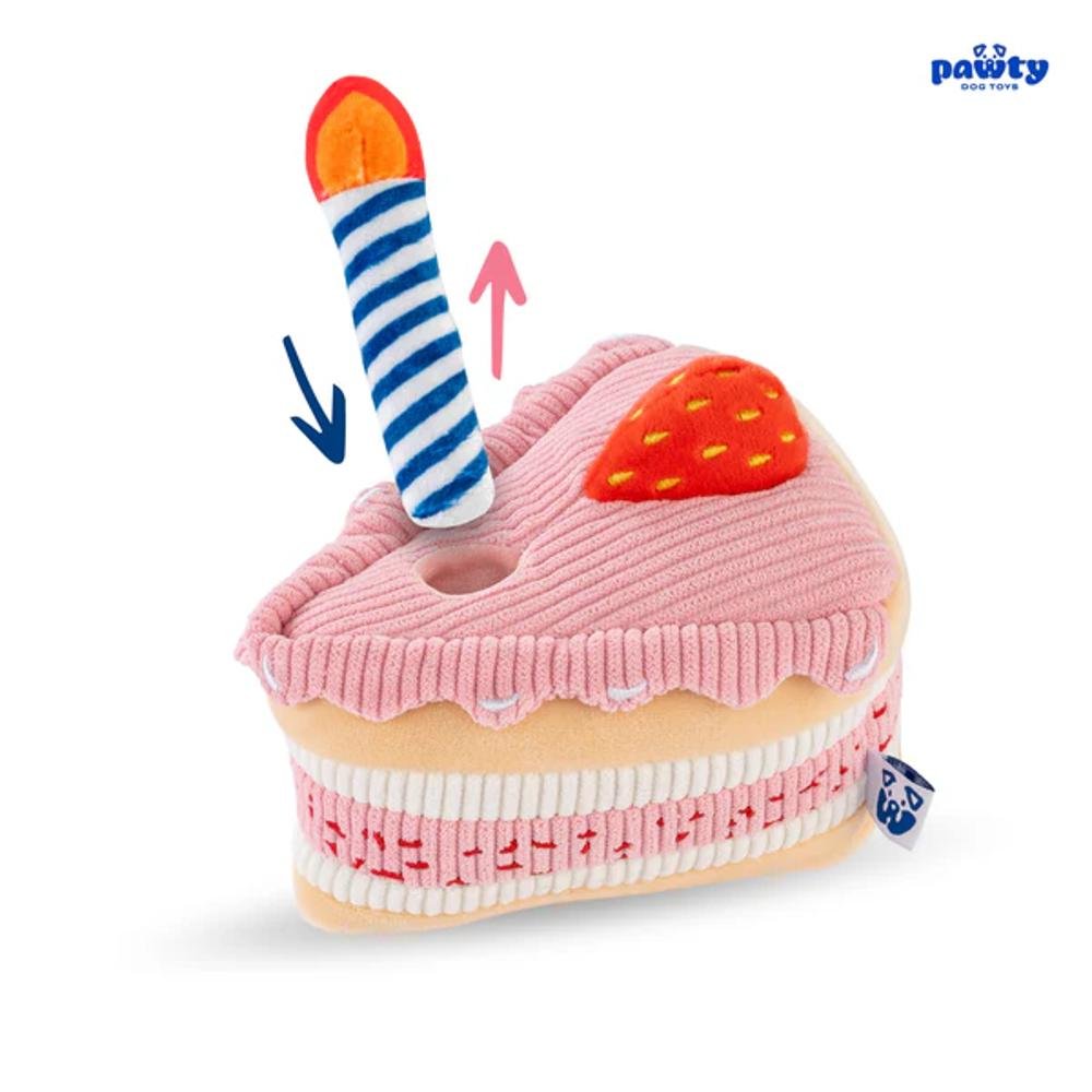 Birthday Cake Dog Plush Toy - Image 2