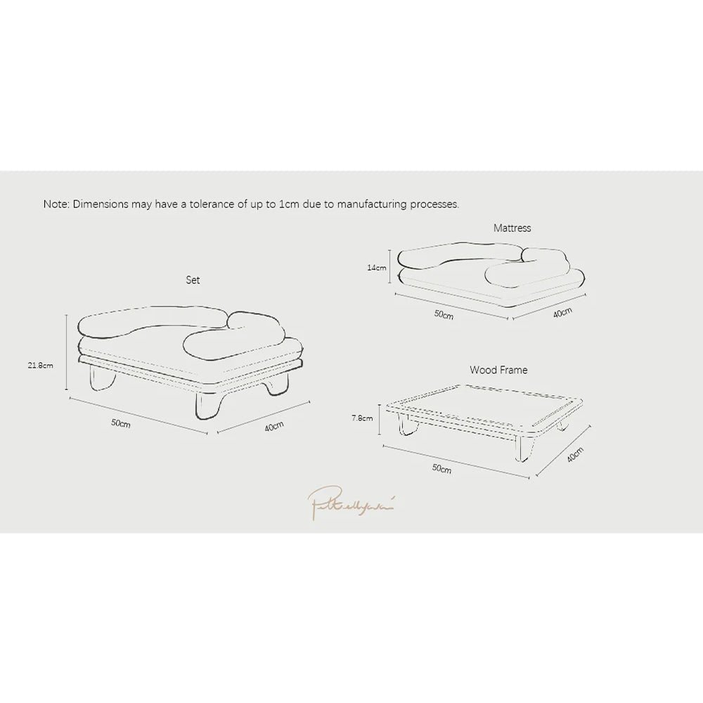 Surro Pet Bed Birch Wood Frame Set - Image 4
