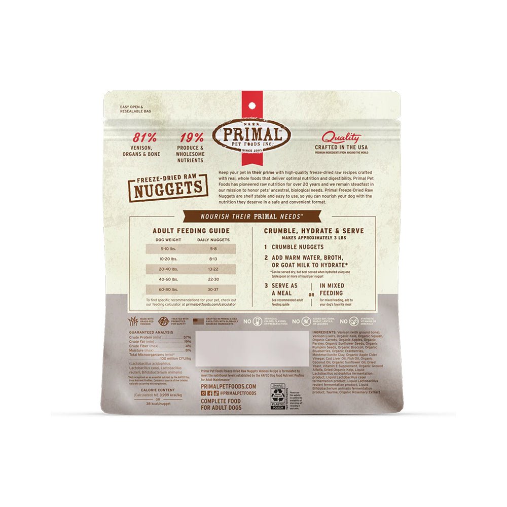 Freeze Dried Venison Nuggets Dog Food - Image 2