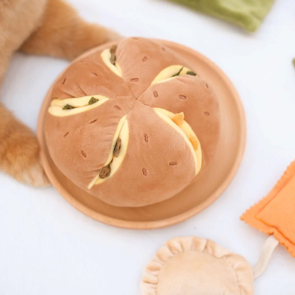 Cheesy Bread Nosework Dog Plush Toy - Image 4