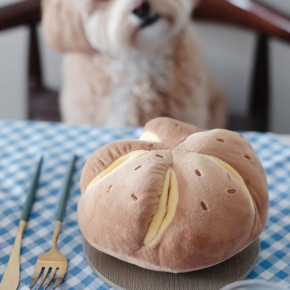 Cheesy Bread Nosework Dog Plush Toy - Image 6