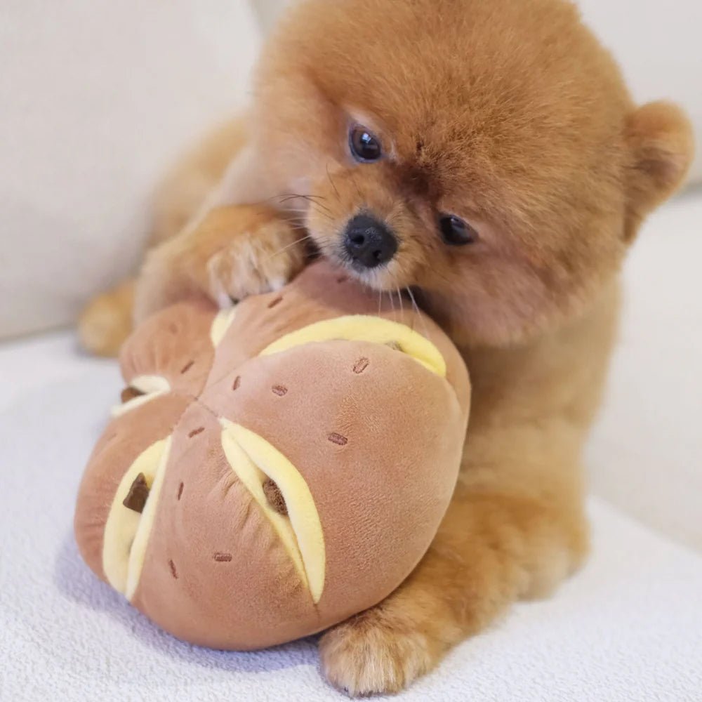 Cheesy Bread Nosework Dog Plush Toy - Image 7