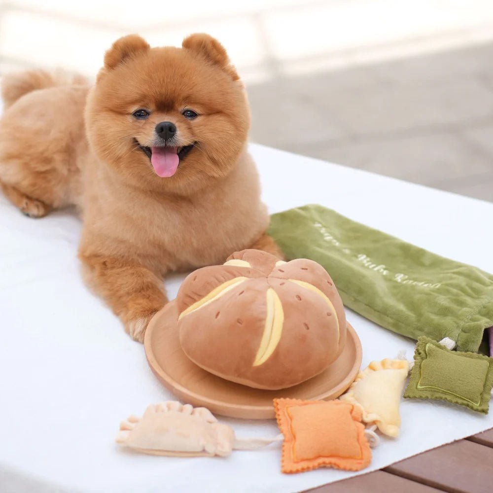 Cheesy Bread Nosework Dog Plush Toy - Image 9