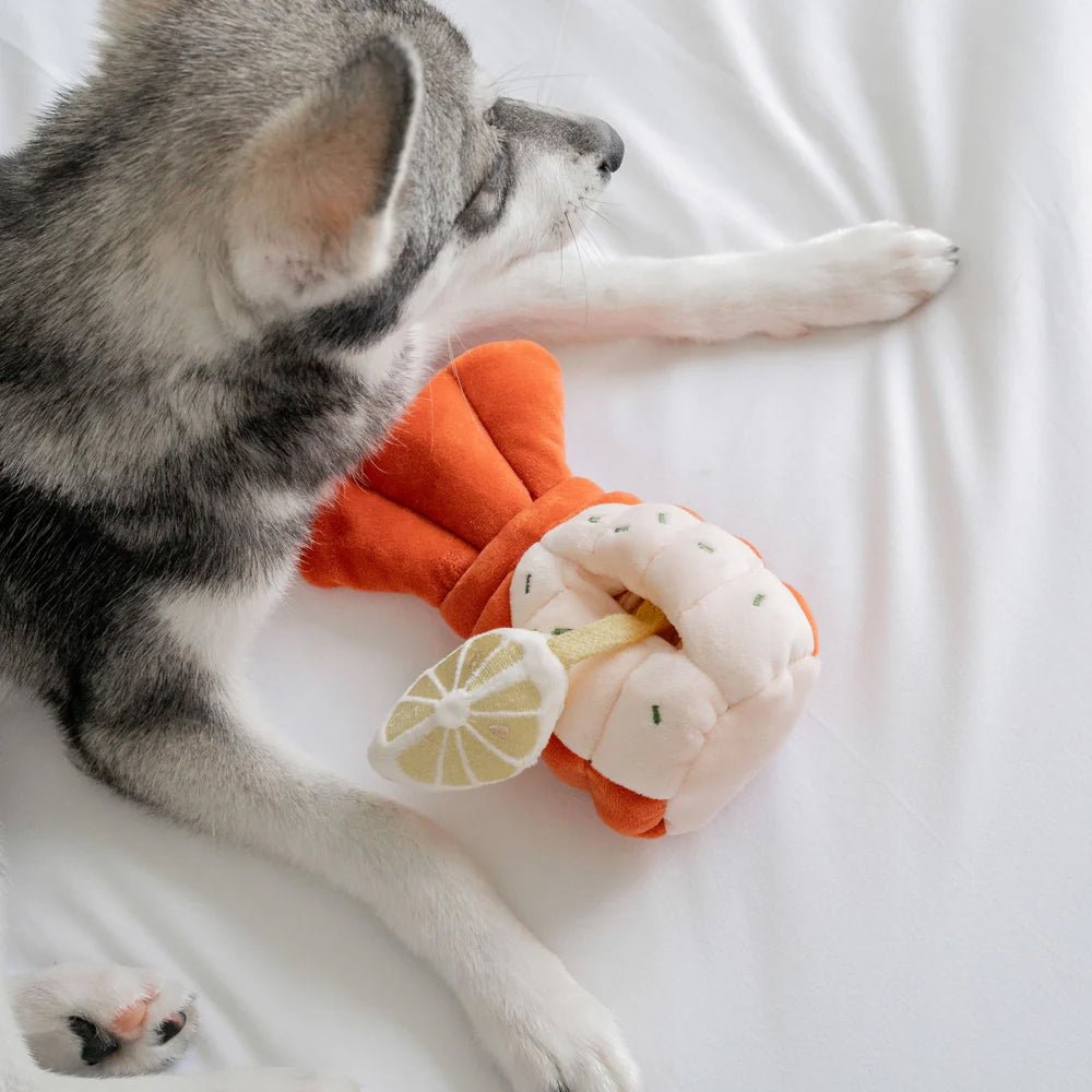 Grilled Lobster Nosework Dog Plush Toy - Image 6