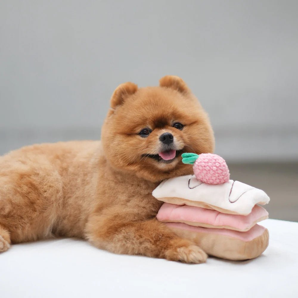 Strawberry Mille-Feuille Nosework Dog Plush Toy - Image 2