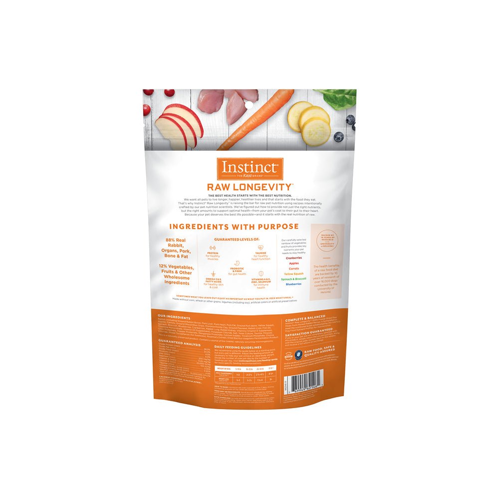 Raw Longevity Freeze Dried Raw Meals - Rabbit Dog Food - Image 2