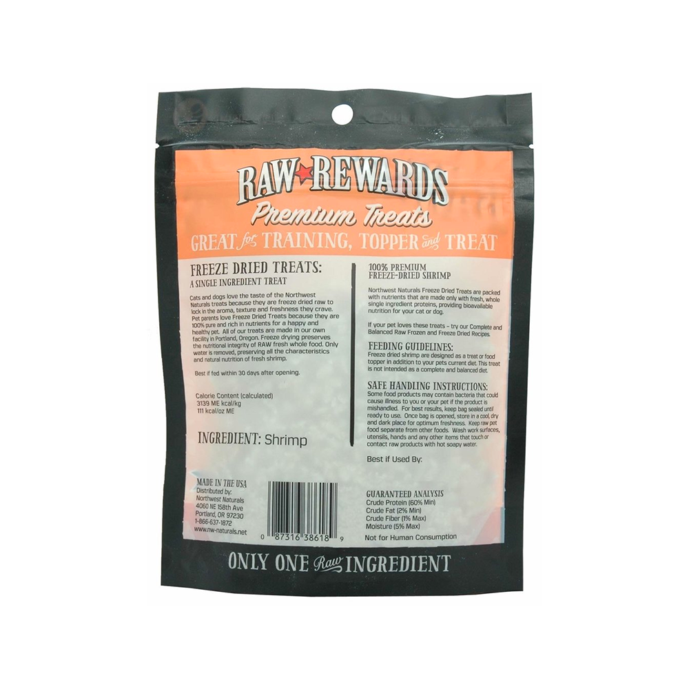 Raw Rewards Freeze Dried Shrimp Treats for Dogs & Cats - Image 2