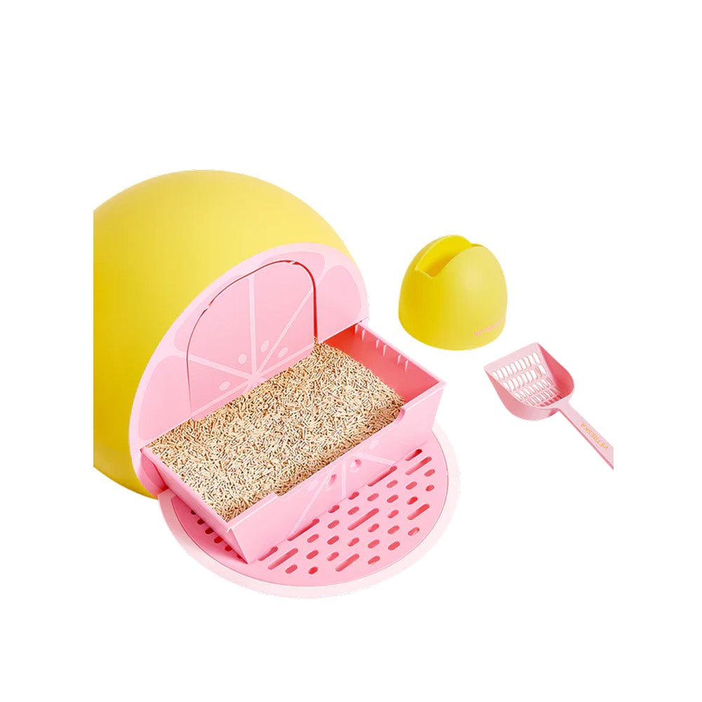 Grapefruit Kitty Kove Litter Box - Image 4